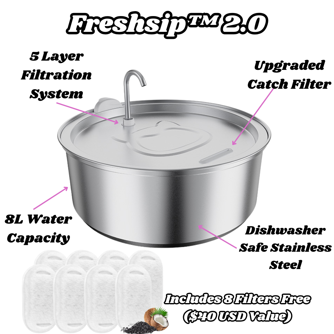 Freshsip Freshsipβ’ Hygienic Pet Water Bowl β Soothe Source
